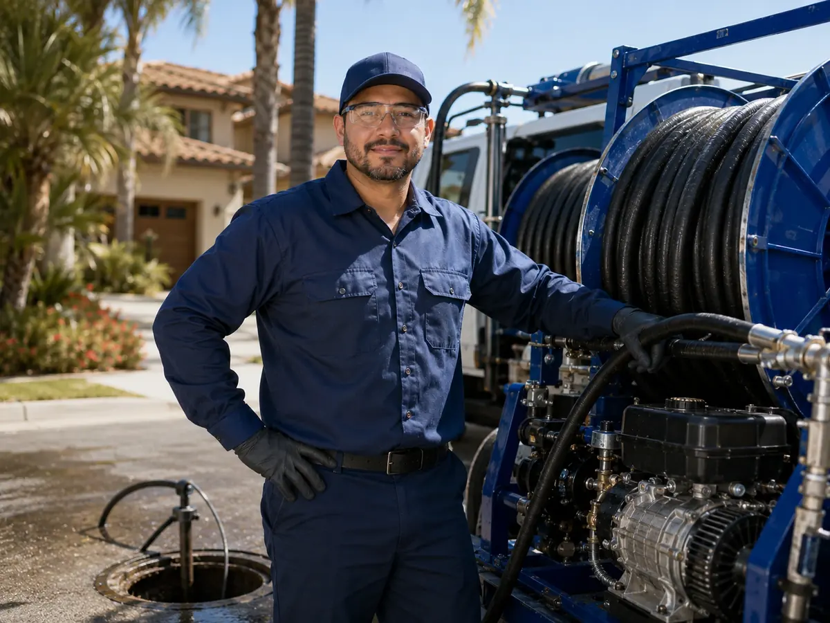 Hydro jet sewer cleaning in Santa Barbara
