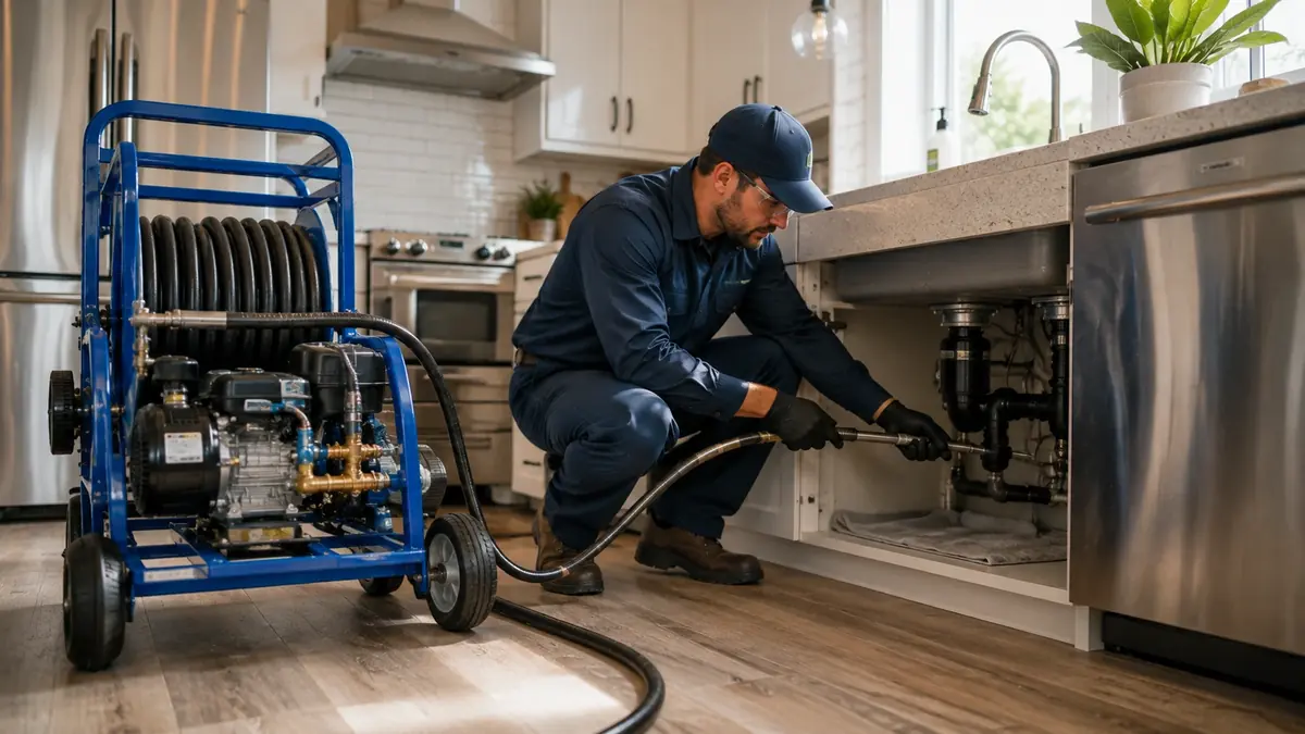 Kitchen Drain Hydro Jetting in Santa Barbara
