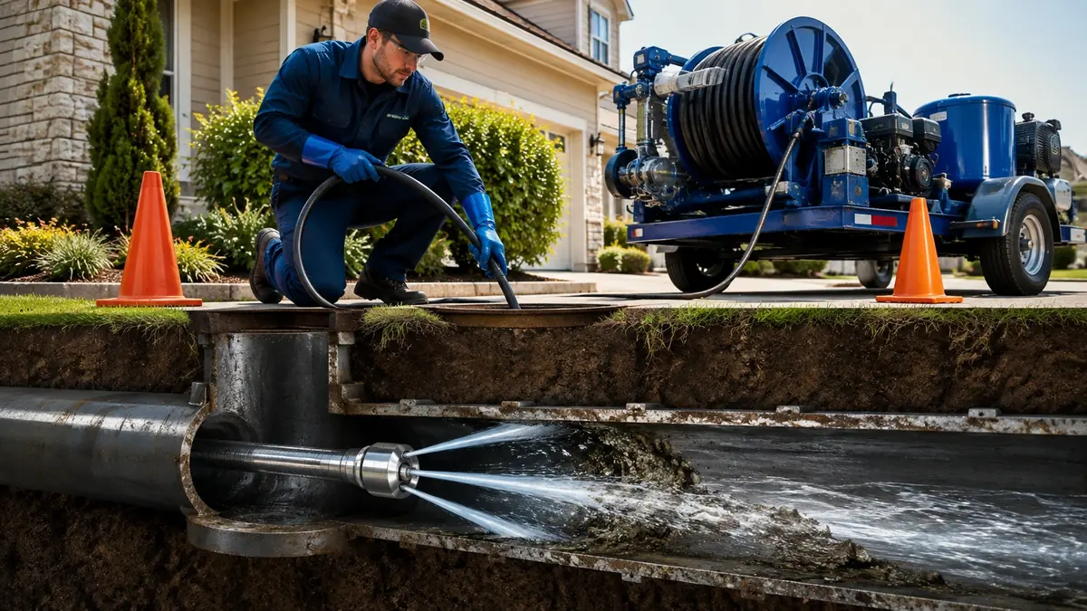 Main Sewer Line Hydro Jet Cleaning in Santa Barbara