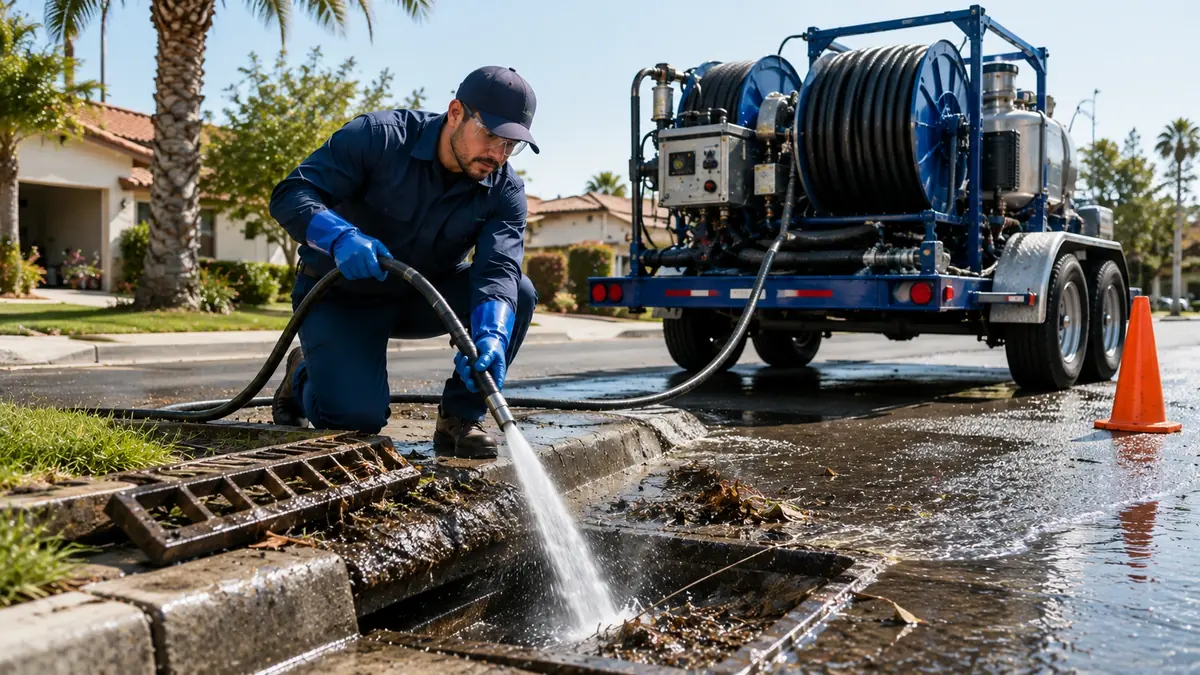 Storm Drain Hydro Jet Cleaning in Santa Barbara