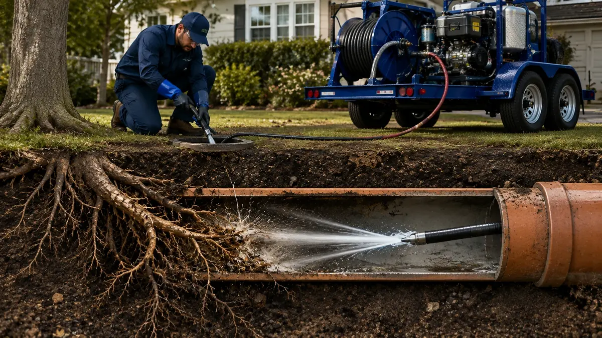 Tree Root Removal with Hydro Jetting in Santa Barbara